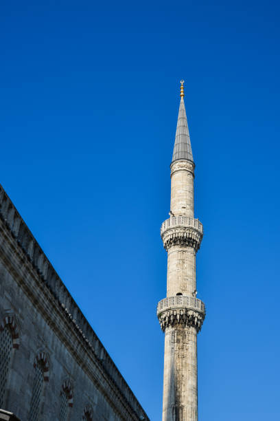 istock A tall white minaret of a Muslim mosque 1469414577