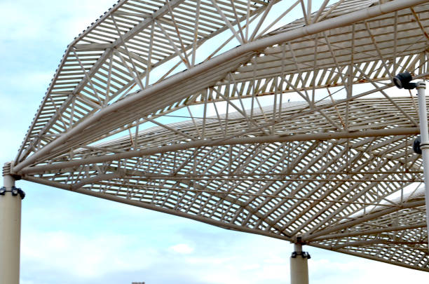 istock Metal beam roof 1469435070