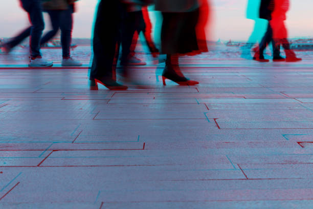 Blurred Photography Effect : Asian Tourist In Sydney