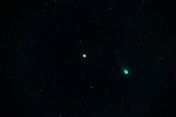 Photo of The green comet Comet C/2022 E3 (ZTF) in the constellation Auriga on February 8, 2023, Hesse, Germany