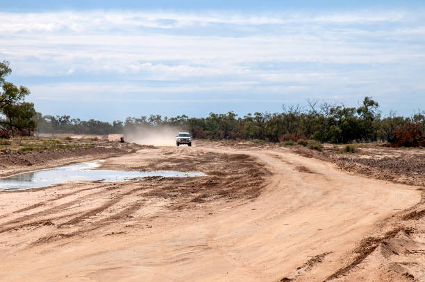 All terrain tire pattern on various gravel roads