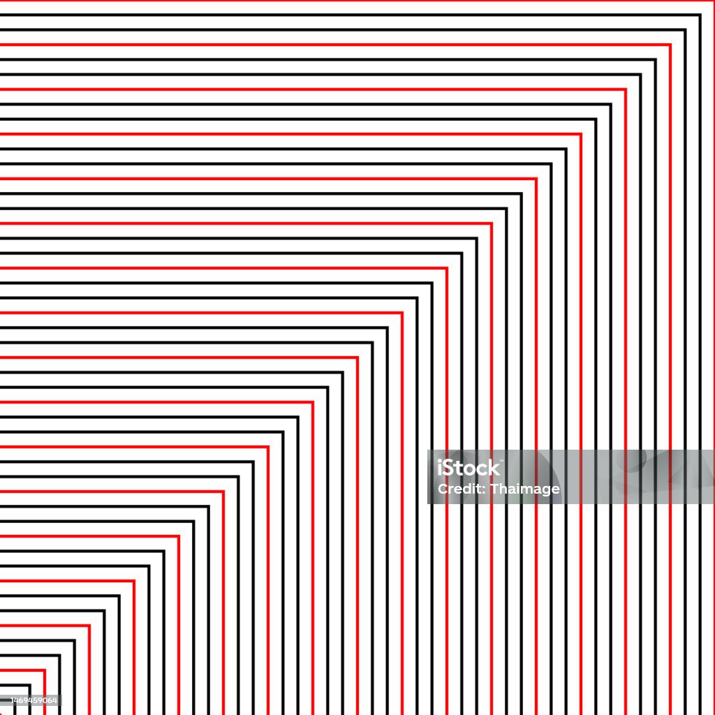 Right Patterns Red And Black Right Angle Lines Fabric Pattern On White Background ...