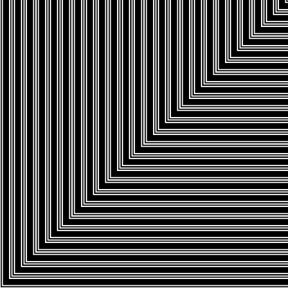 White Right Angle Lines Fabric Pattern On Black Background Vector Stock ...