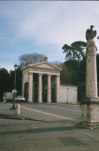 Historical site in Piazzale Flaminio, Rome