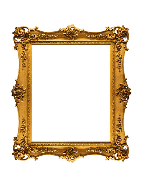 istock medieval golden frame isolated on white background 1469460395