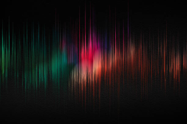 istock Sound wave with spectral colours. Abstract image of musical equalizer. Colorful equalizer 1469473146