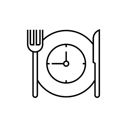 Meal Break Line Icon