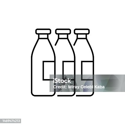 istock Milk Products Line Icon 1469474213