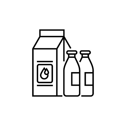 istock Milk Product Line Icon 1469475445