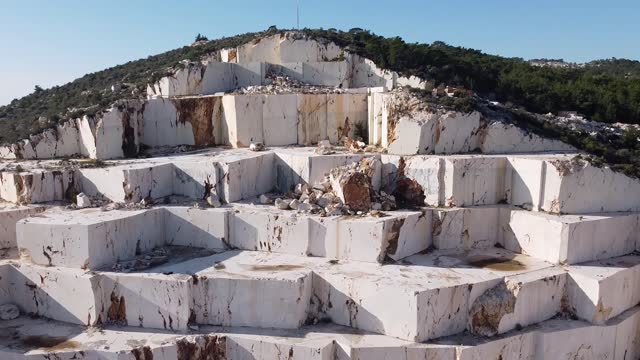 Marble quarry aerial view