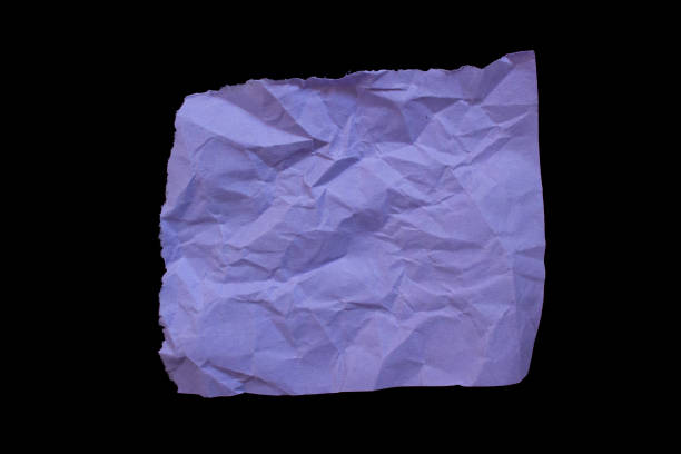 istock Crumpled purple paper on a black background 1469480606