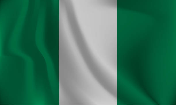 istock Flag of Nigeria, with a wavy effect due to the wind. 1469481258
