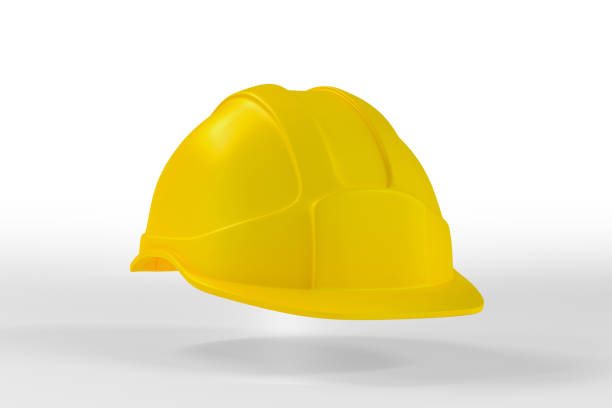 istock Isolated Yellow Helmet Illustration. 3d rendering 1469482625