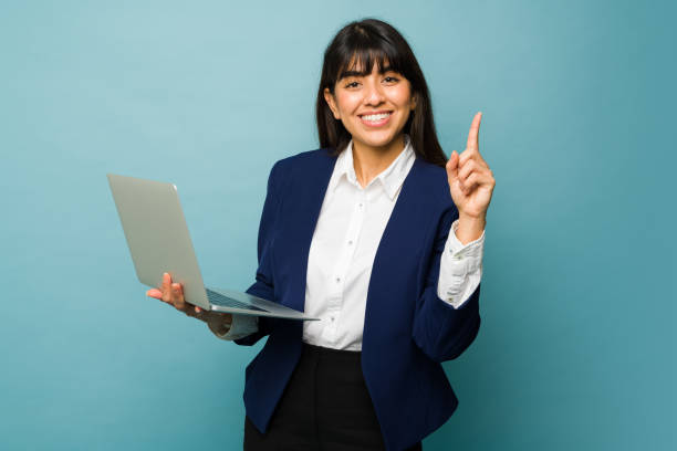 istock Smart young woman having a successful business 1469482766