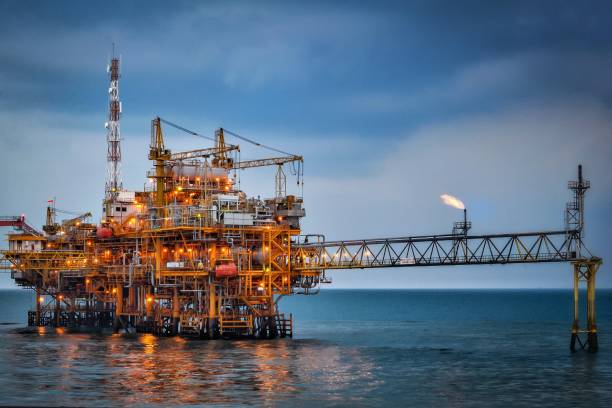 istock Process platform on oil and gas industry 1469487536