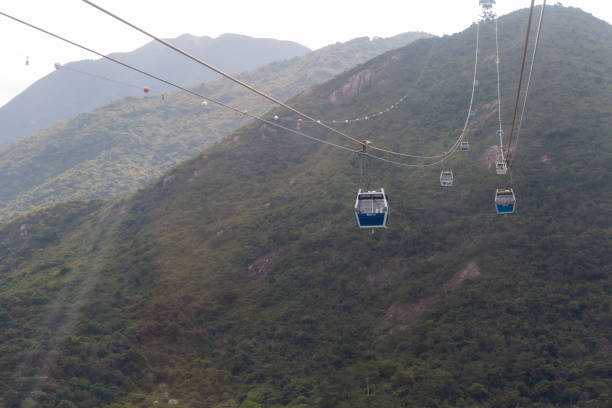 istock Ngong Ping Crystal Cabin & Wisdom Path , Cable car in Hong Kong 1469487539