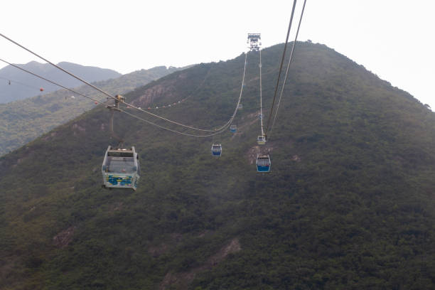 istock Ngong Ping Crystal Cabin & Wisdom Path , Cable car in Hong Kong 1469487581