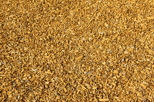 Wood chips texture background.