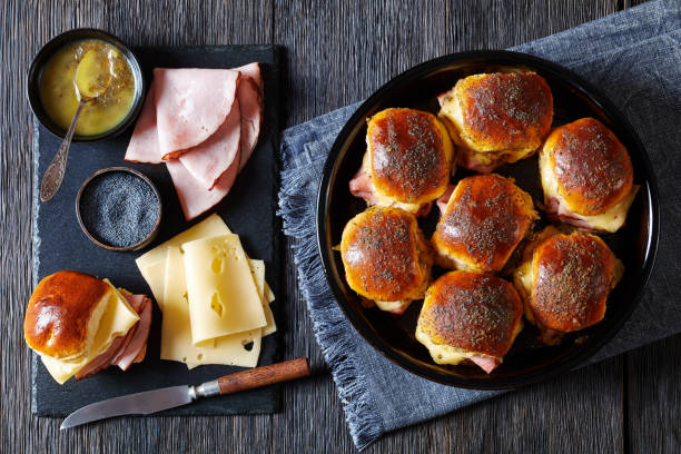 istock Hawaiian Ham and Swiss Sliders in baking dish 1469500869