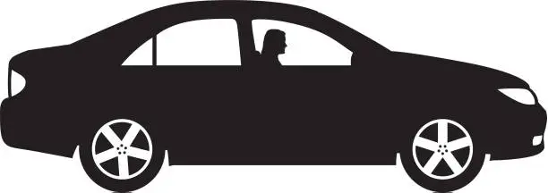 Vector illustration of Car Silhouette