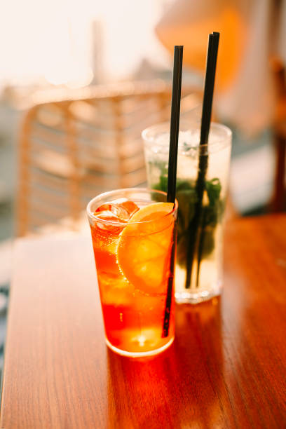 istock Cold cocktails on bar table 1469507056