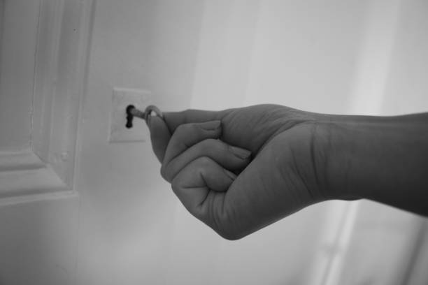 istock opened the white door with a key images 1469512421