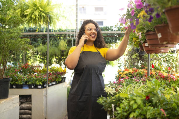 istock Owner of a flower shop 1469517689