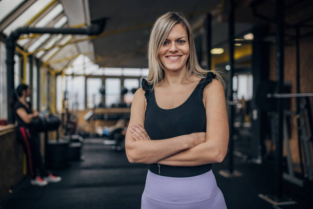 istock Woman in gym 1469520553