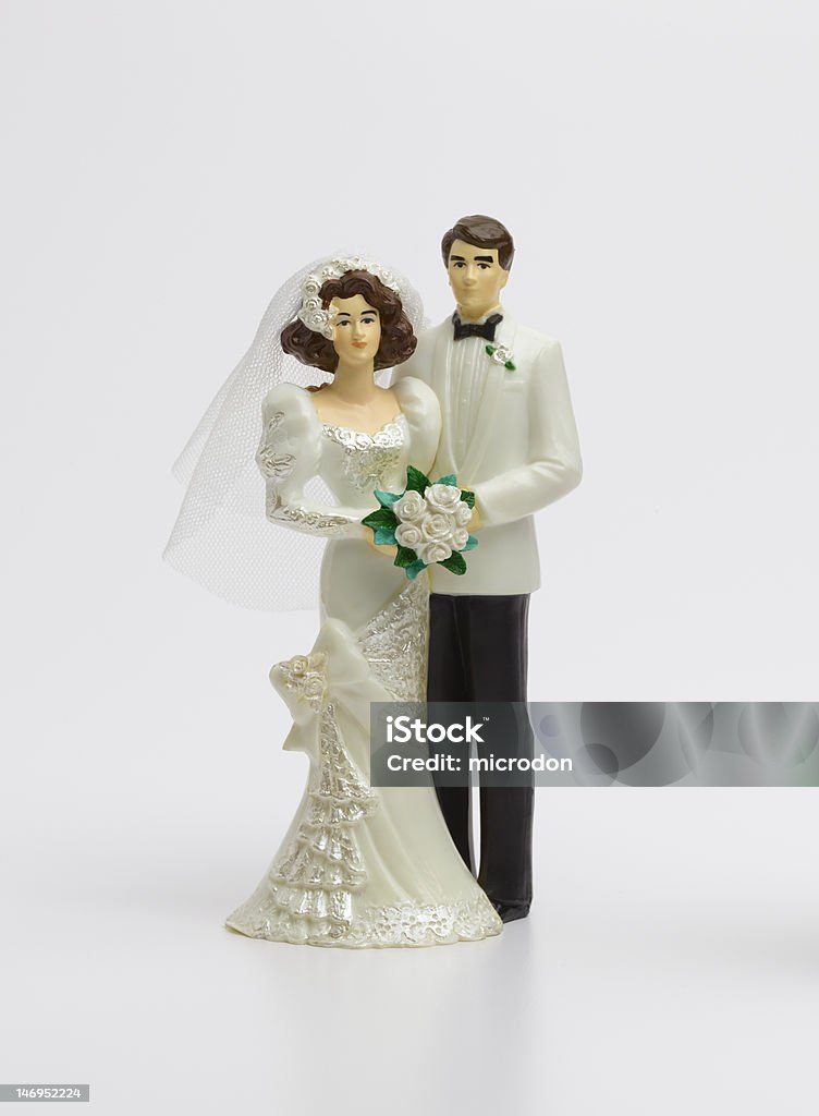 Noiva e noivo - Foto de stock de Bolo de Casamento royalty-free