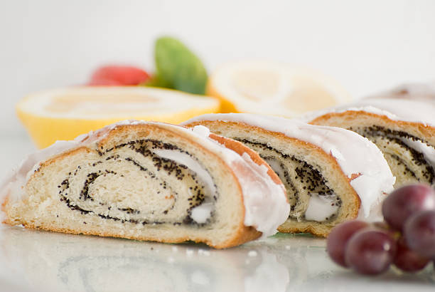 cake with poppy stock photo