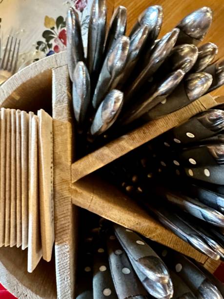 istock Cutlery at alpine restaurant 1469525253