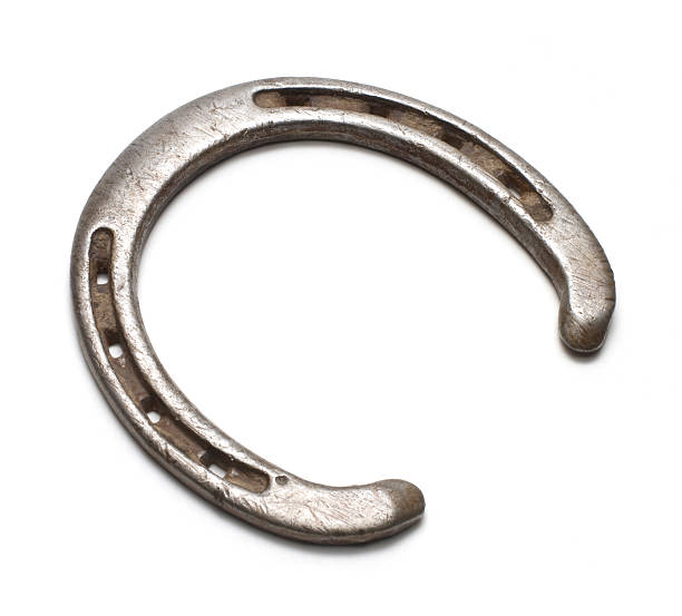着用ホースシュー - horseshoe rusty isolated luck ストックフォトと画像