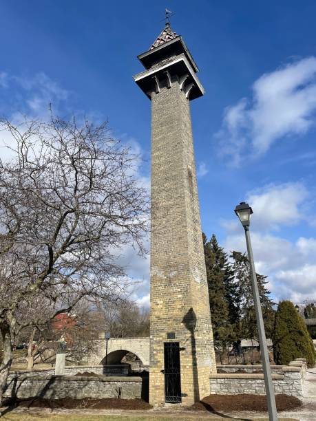 istock Victorian Tower in Shakespearean Garden 1469530502