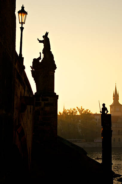 Pont Charles à Prague, le matin - Photo