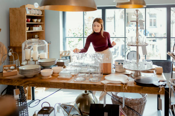 istock Female Choosing Home Accessories 1469531436