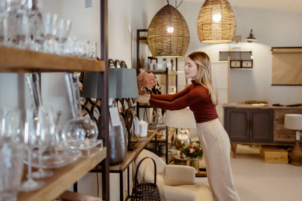 istock Female Choosing Home Accessories 1469531469