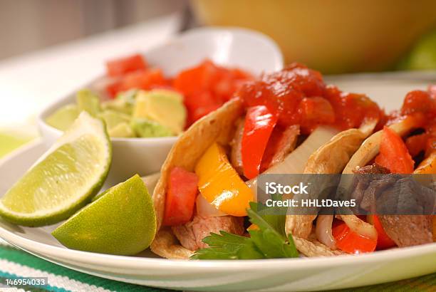Fajitas Stock Photo - Download Image Now - Avocado, Beef, Bell Pepper