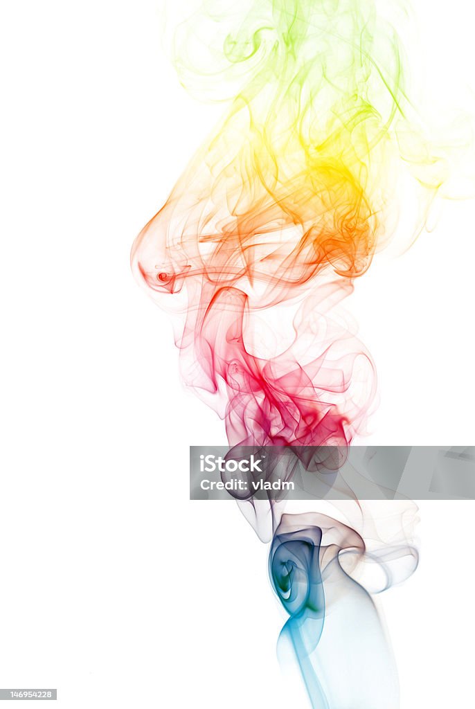 Colorful Rainbow Smoke Colorful Rainbow Smoke Background Abstract Stock Photo
