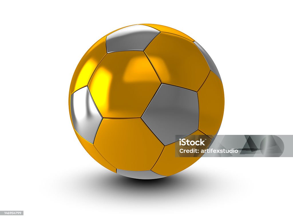 Pallone d'oro - Foto stock royalty-free di Argentato