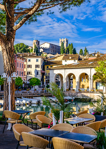 port and old town of Desenzano in Italy - photo