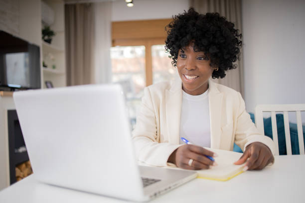 istock Young entrepreneur is working from home 1469564543