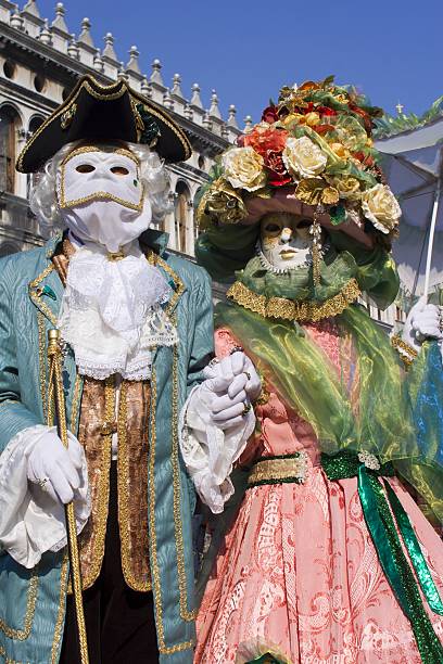 istock pair from venice carnival in mask 146956467