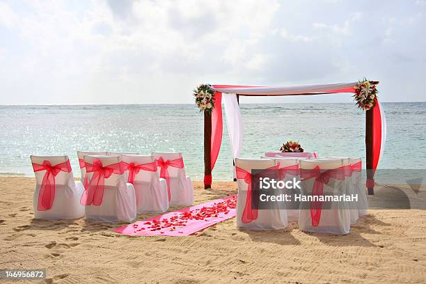 Beach Wedding Stock Photo - Download Image Now - Beach, Beauty In Nature, Bouquet