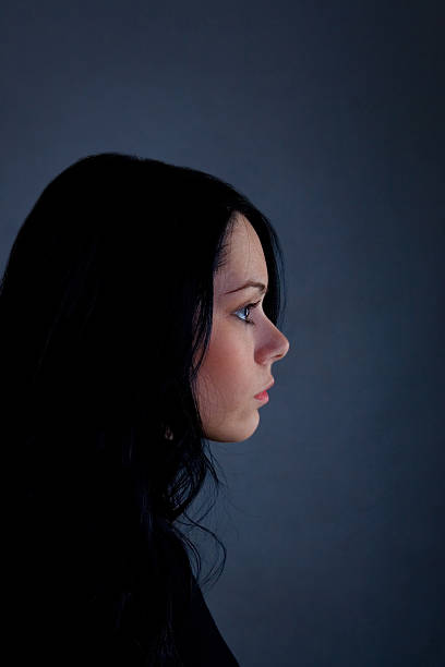 Portrait of young woman stock photo