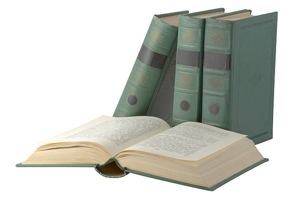 istock Open book with green cover 146957150