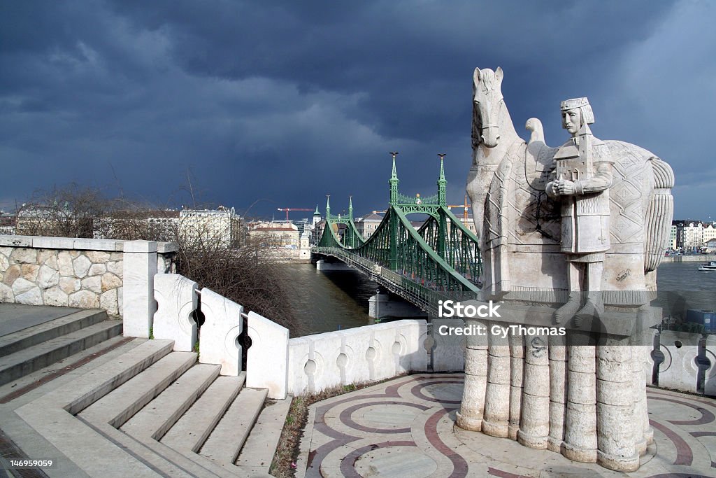 Puente Liberty Bridge - Foto de stock de Budapest libre de derechos