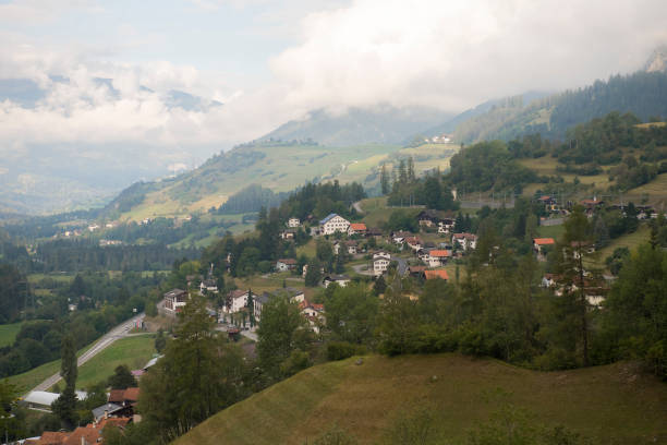 istock View on a small village on a mountain slope 1469594198