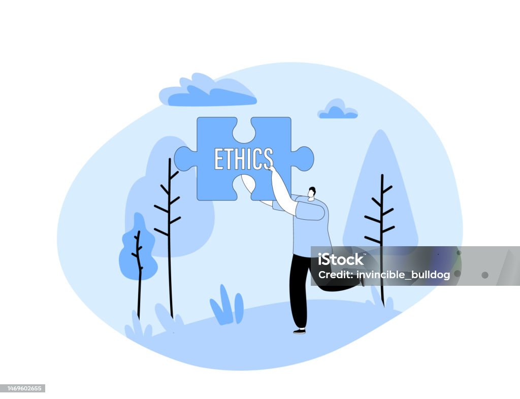 Behavior Values Core Values Concept Tiny Business Character Holding Huge Puzzle Piece ...