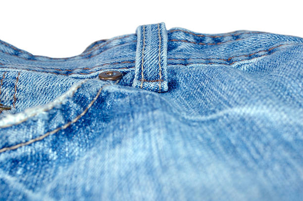 Blue jeans outerwear (clothes). stock photo