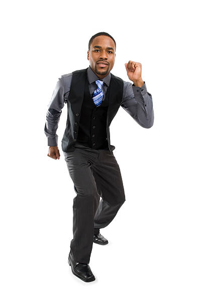 istock African american business man ready to run 146960347